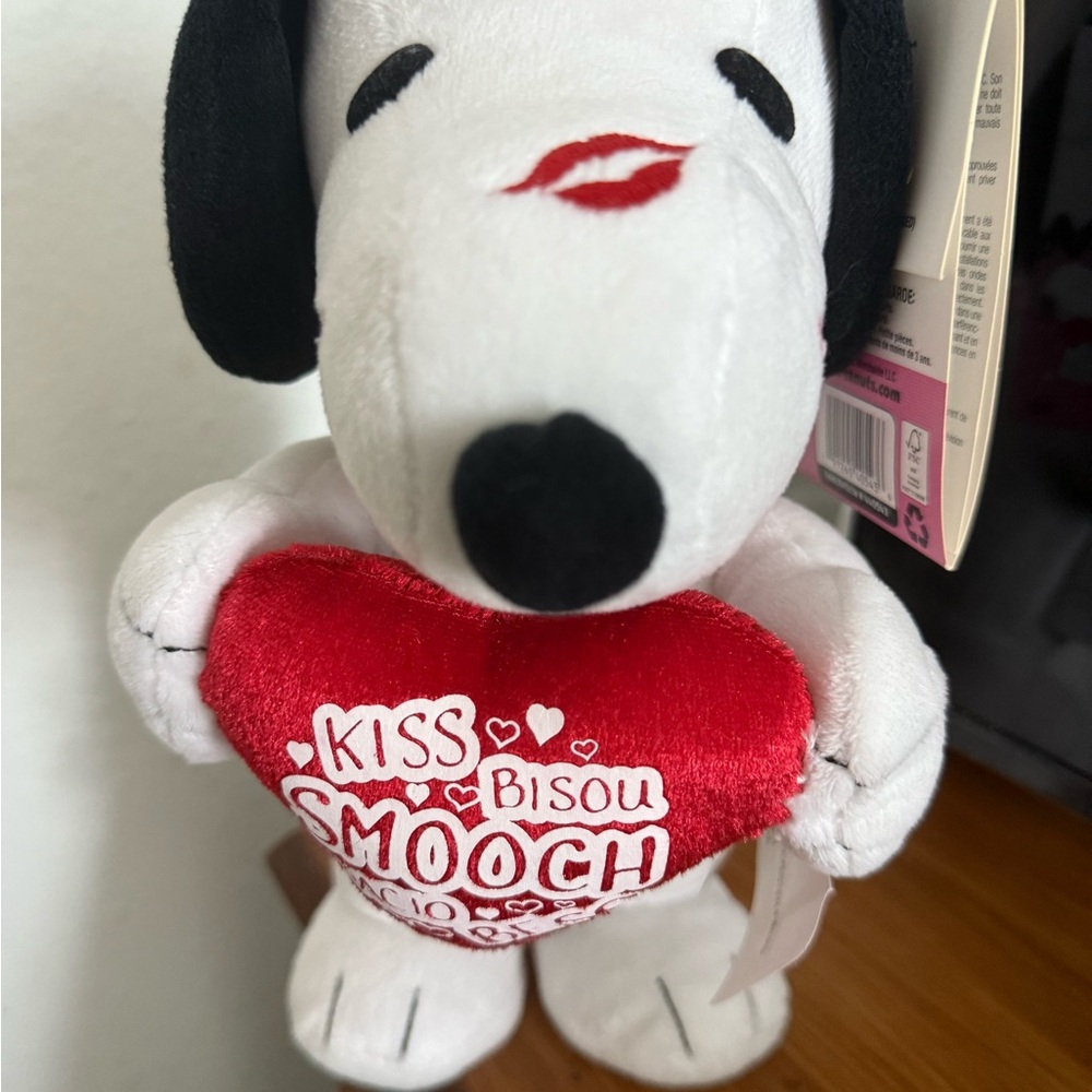 Peanuts Snoopy Plush with Red Heart